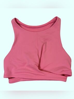 Gilly Hicks Pink High-Neck Sports Bra